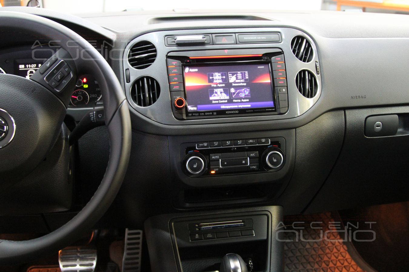 Замена магнитолы в Volkswagen Tiguan