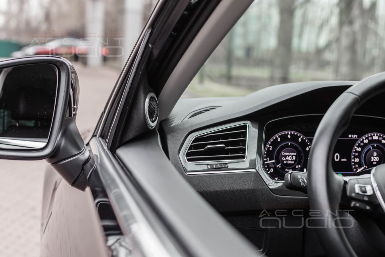 Подиумы под твитеры для Tiguan 2 почти штатно: 3D печать и установка твитеров E.O.S