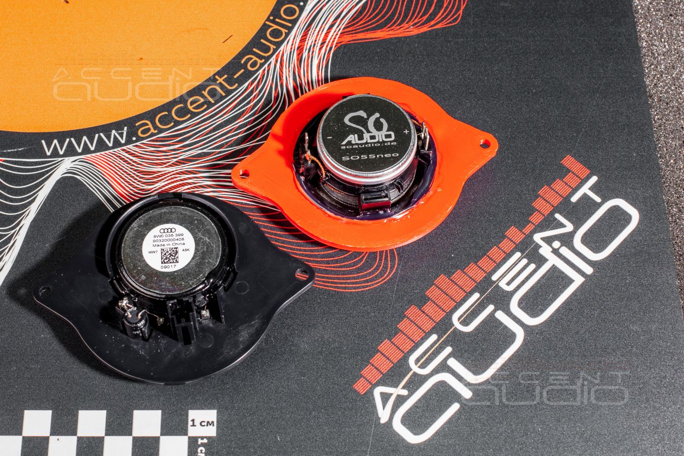 Установка широкополосных SOAudio 55NEO вместо дрянных твитеров для Audi A5
