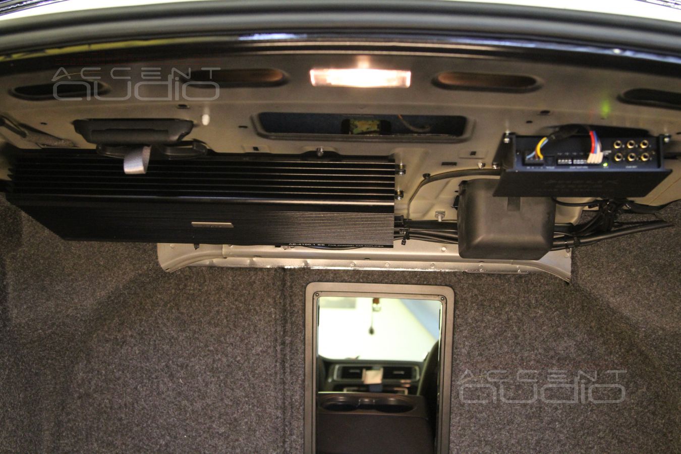 Установка усилителя и аудиопроцессора