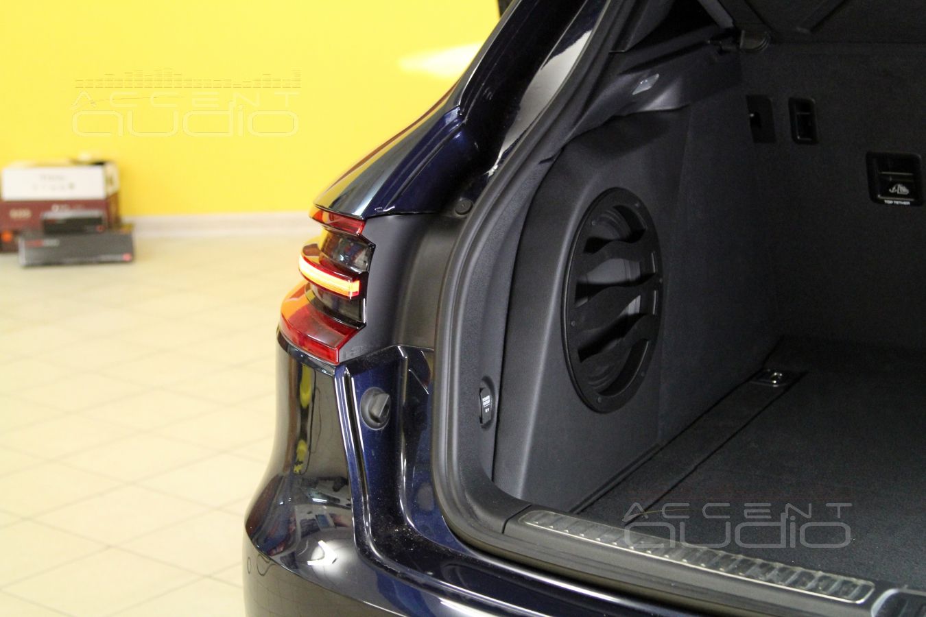 Сабвуфер в Porshe Macan