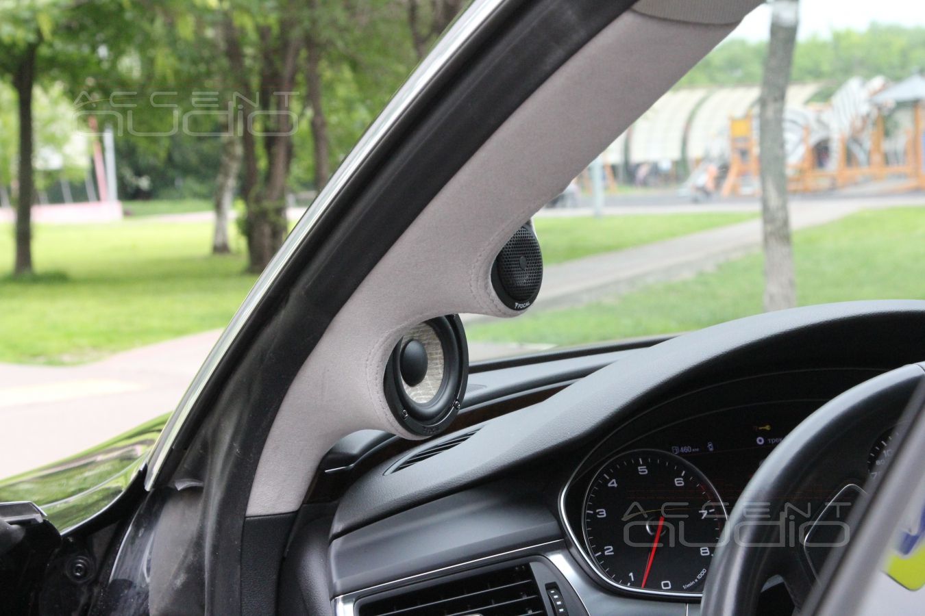 Установка трехкомпонентной акустики в Audi A7