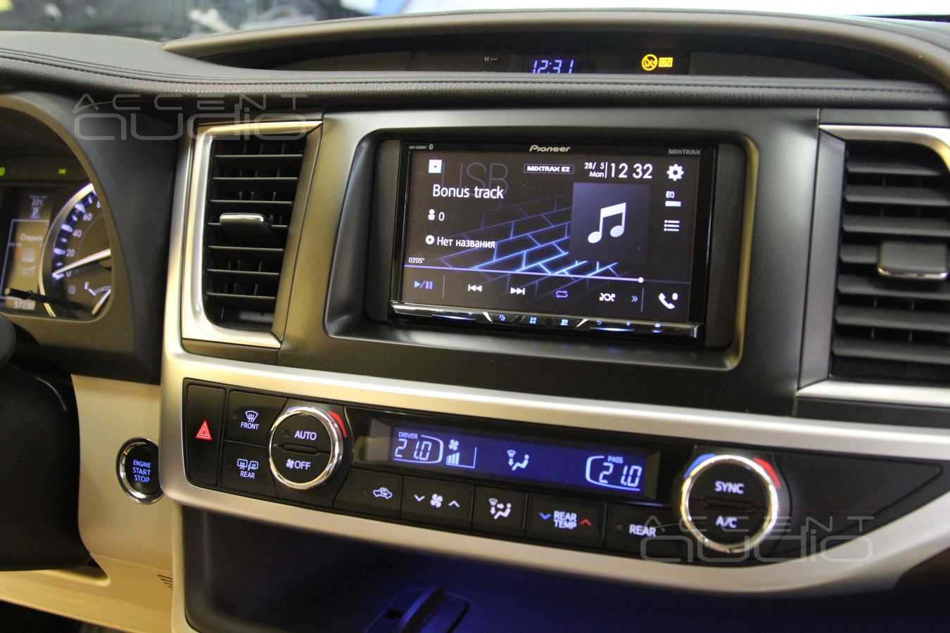 Модернизация аудиосистемы Toyota Highlander 2018