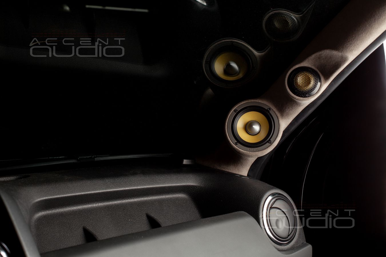 Подиумы для СЧ-ВЧ Focal KX в Renault Duster