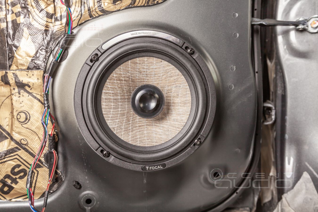 Аудиоподготовка дверей, жесткость и установка акустики Focal Flax в Mitsubishi Pajero Sport