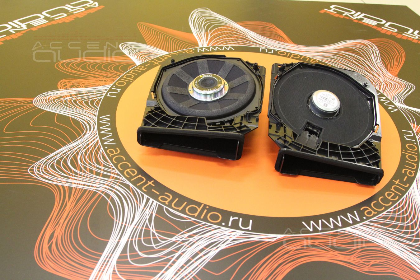 Установка подсидельных сабвуферов-мидбасов Eton B195 NEO Underseat Bass