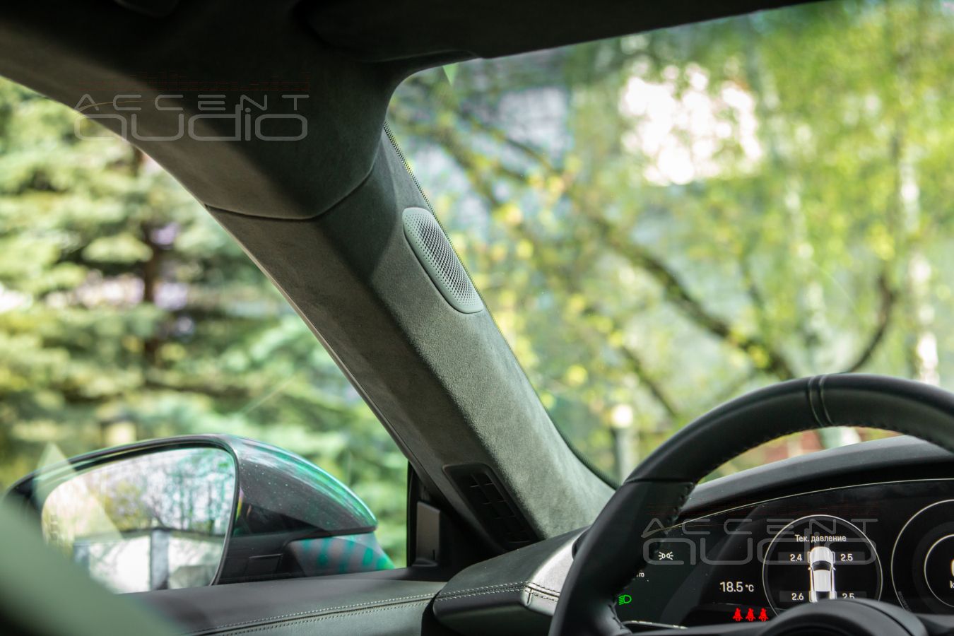 Сложный ШТАТНЫЙ монтаж ВЧ излучателей Brax ML1 в Porsche Taycan