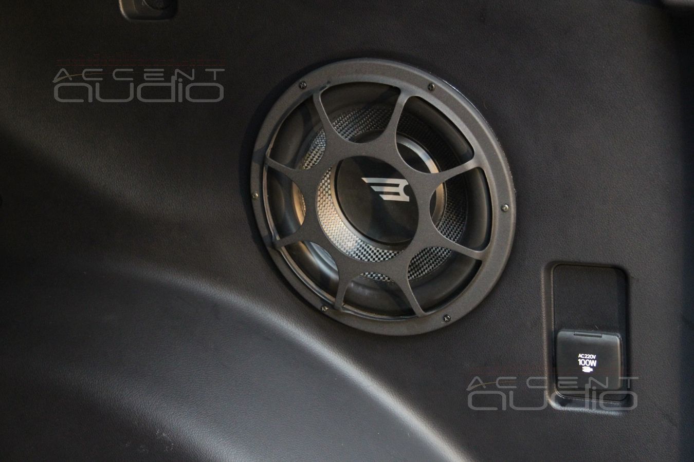 Сабвуфер, встроенный в крыло Toyota Land Cruiser Prado