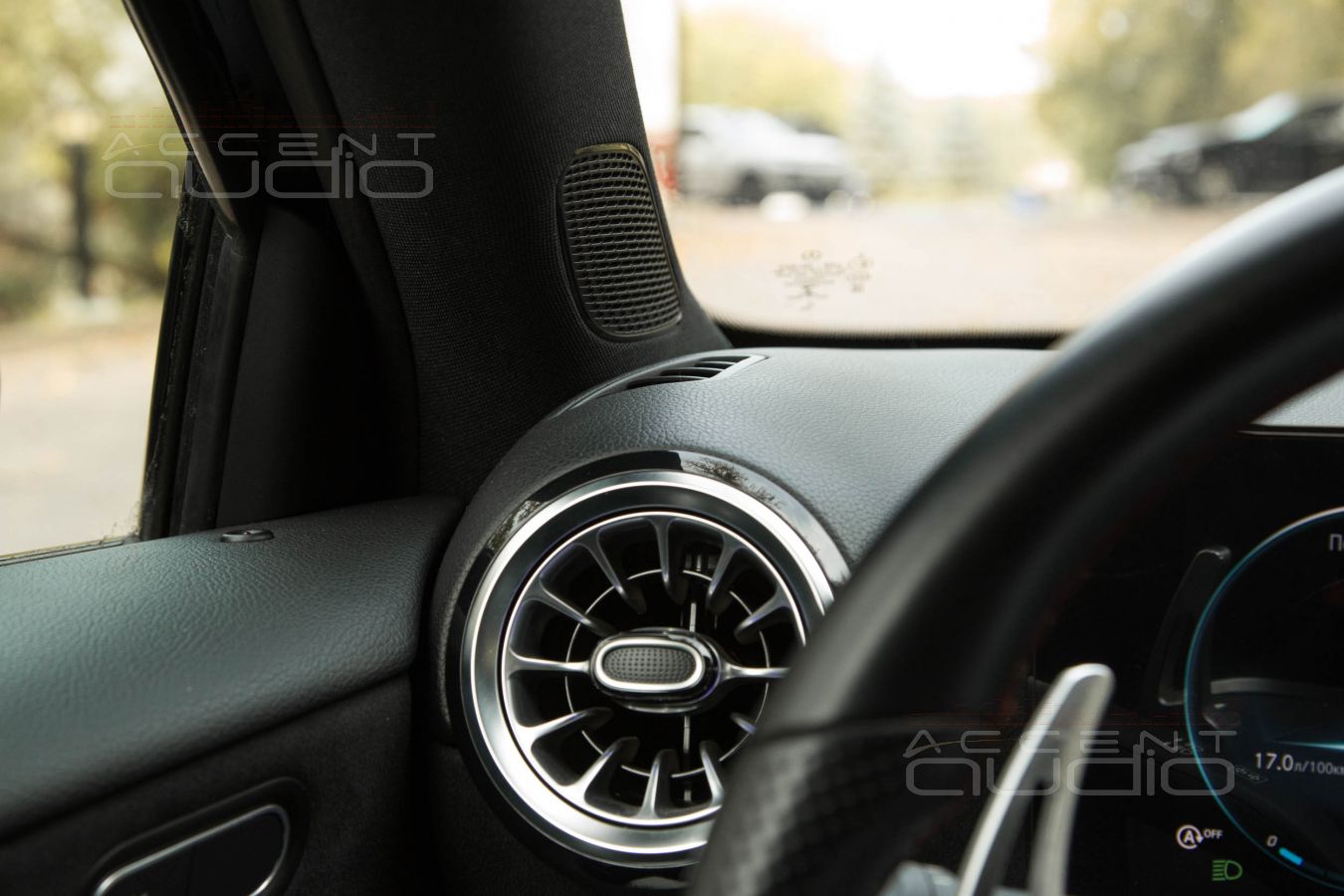 Немецкие пищалки DEGO Powerline PO2.5T Upgrade в Mercedes-Benz A 45 штатно