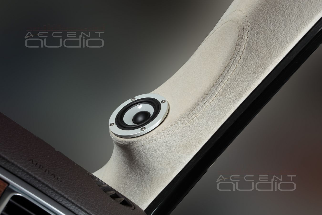 Среднечастотные твитеры Bewith A-50 в Volkswagen Touareg NF