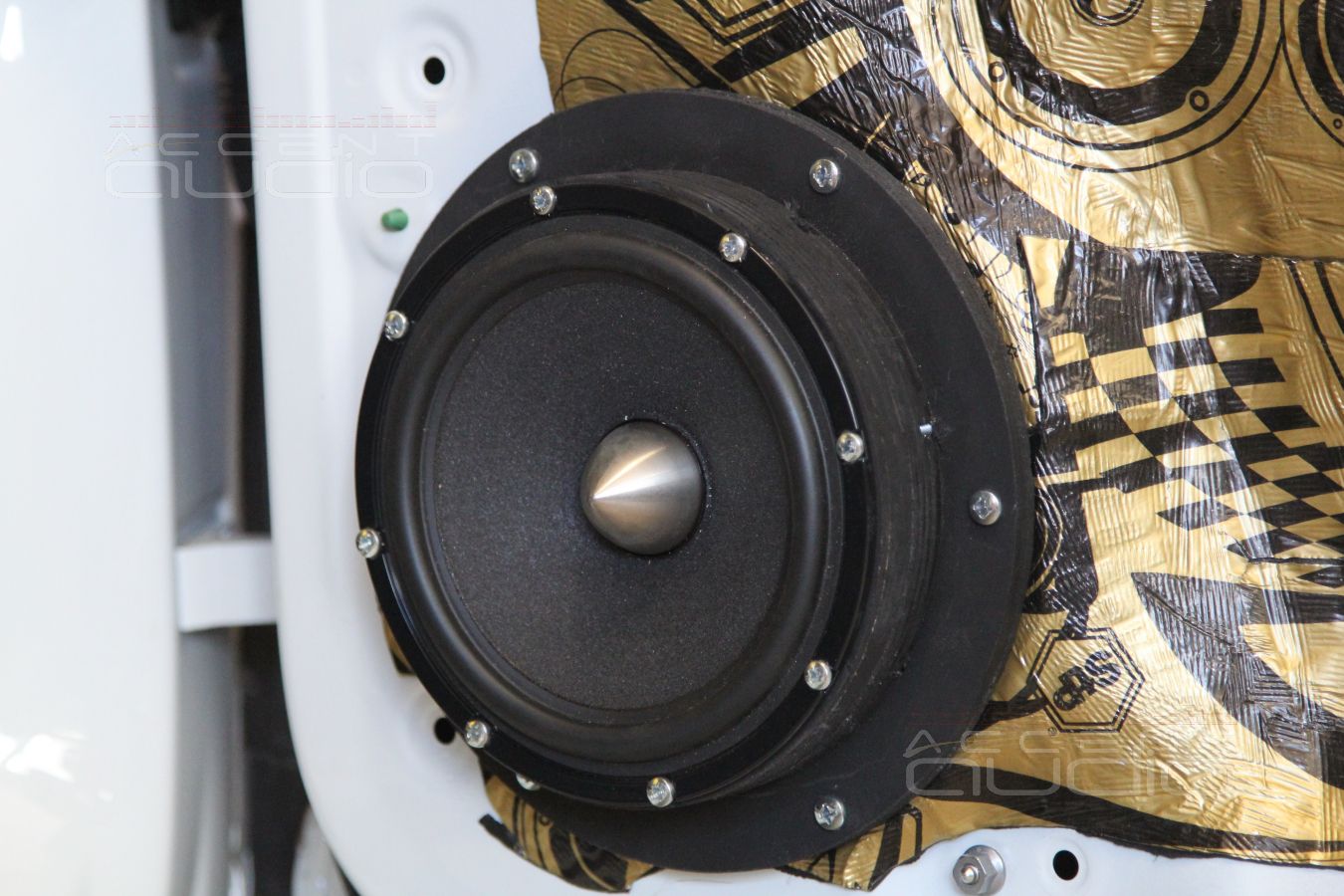 Аудиоподготовка дверей и установка мидбасовых излучателей Brax Matrix 6.1PP