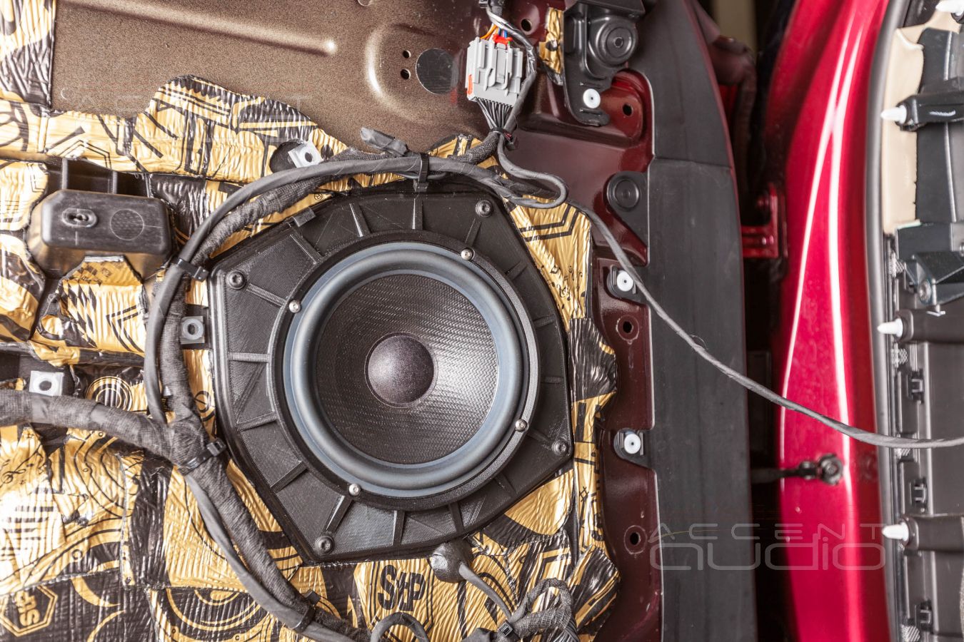 Аудиоподготовка дверей и установка новых динамиков SOaudio SO165/38