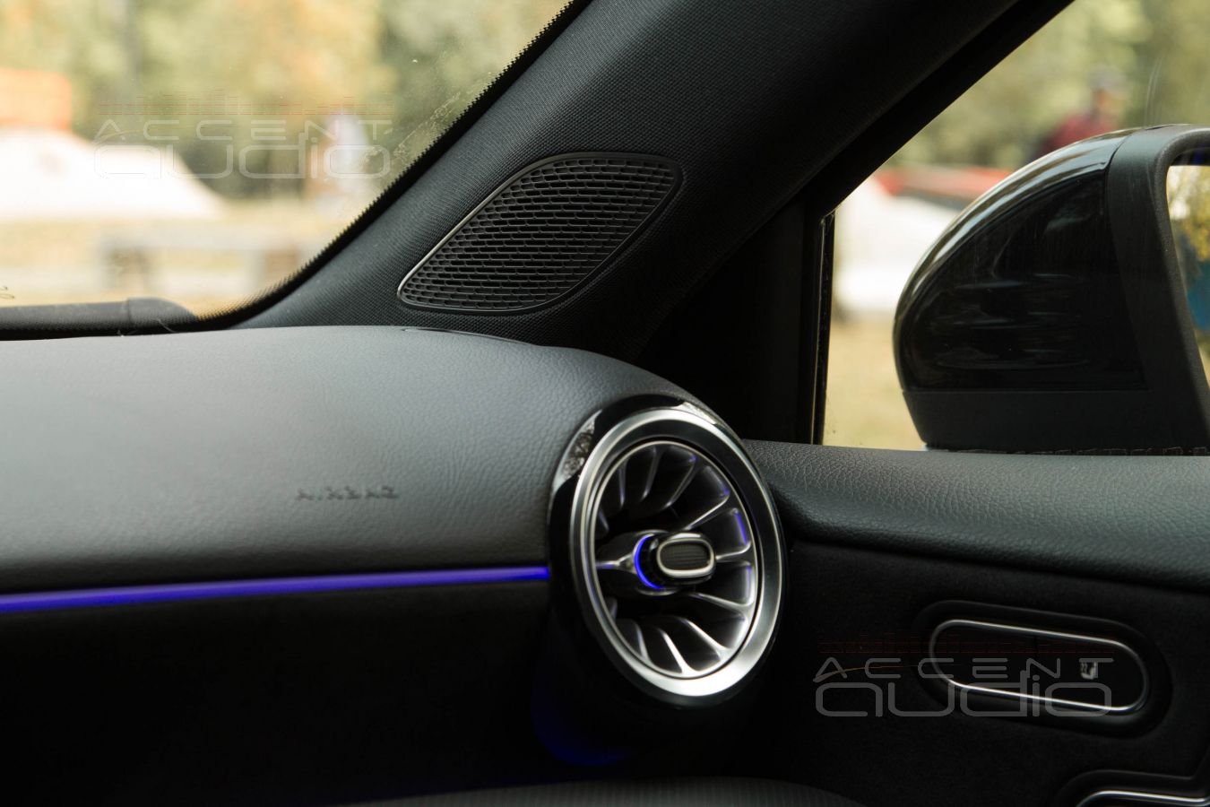 Немецкие пищалки DEGO Powerline PO2.5T Upgrade в Mercedes-Benz A 45 штатно