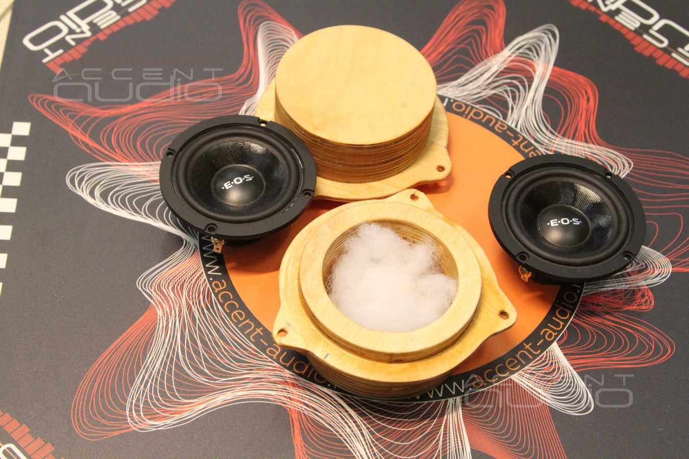 Установка среднечастотников E.O.S MD-75 в штатные места BMW F30