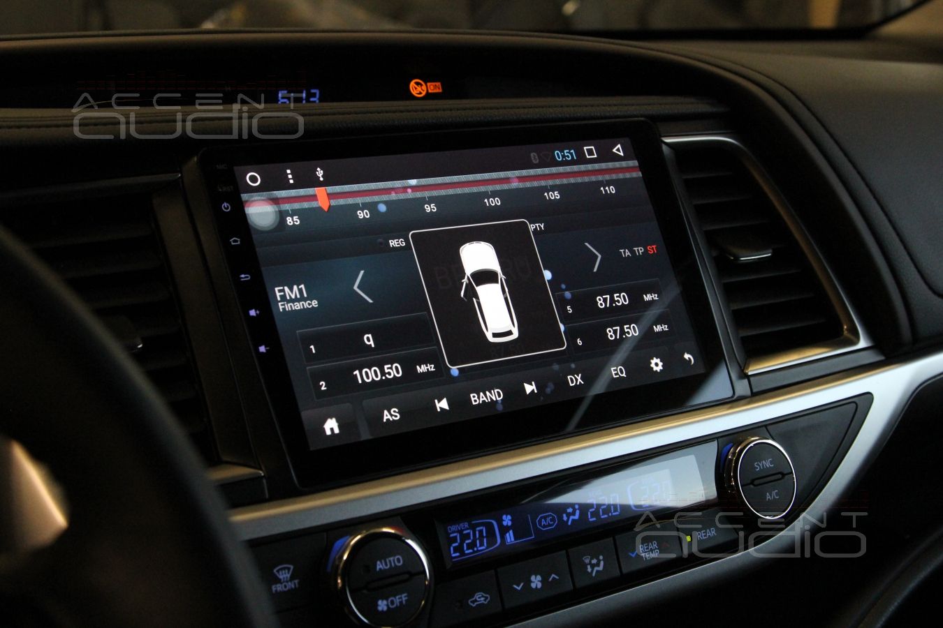 Новая магнитола в Toyota Highlander