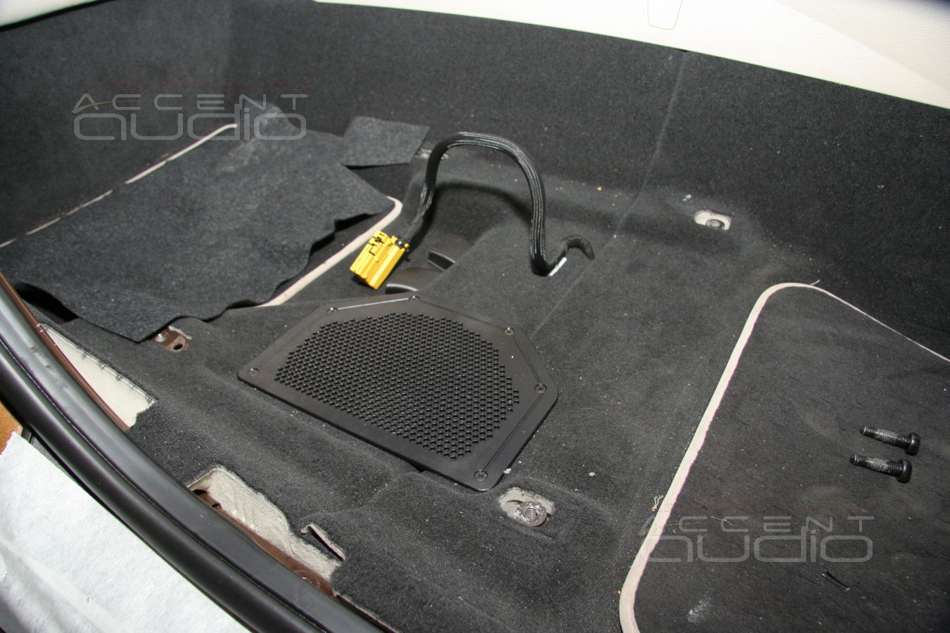 Ненапольные мидбасы Eton в штатных местах BMW X1