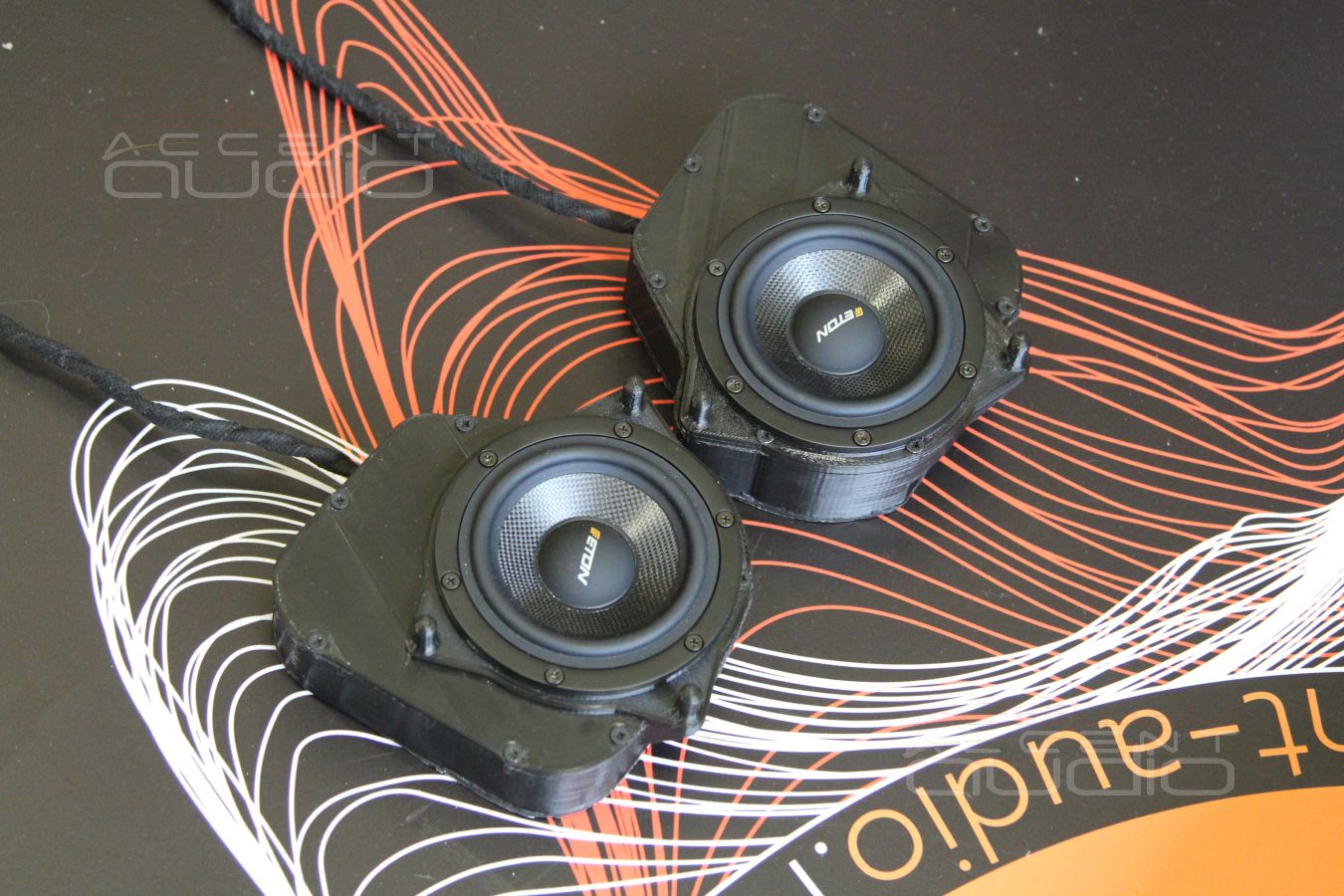 3D печать и установка среднечастотных Eton RSR 80 в Mercedes-Benz E Klasse W213