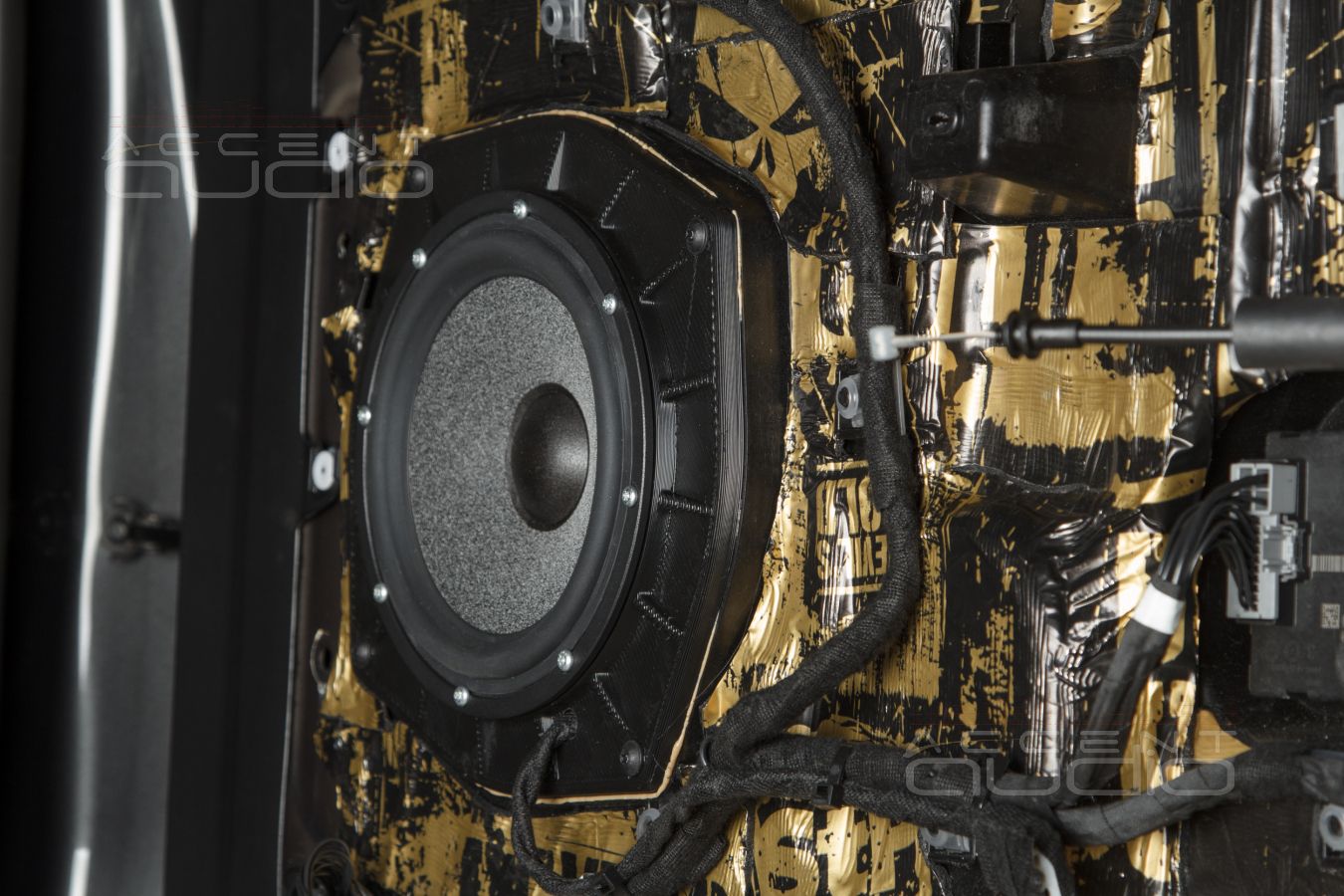 Аудиоподготовка дверей, установка мидбасовых динамиков Brax и SOAudio в Range Rover