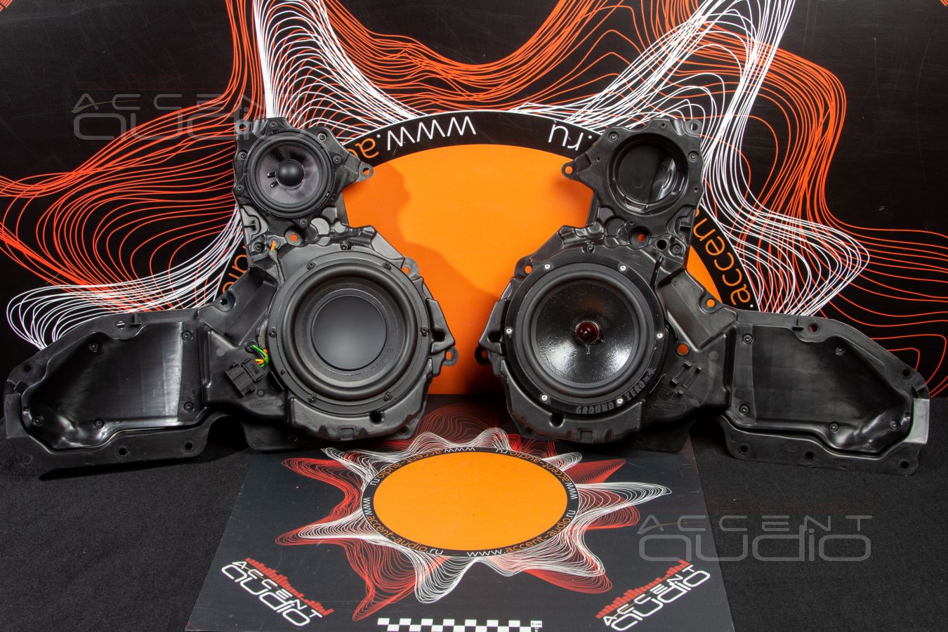 Мидбасы Ground Zero GZPK Reference 180 в новой Audi RS6 Avant штатно !