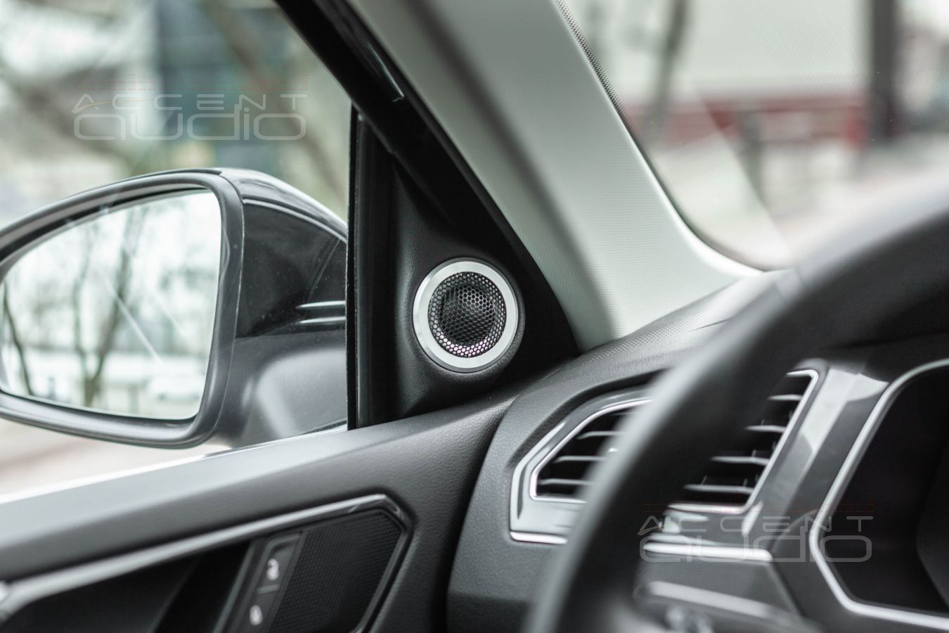 Подиумы под твитеры для Tiguan 2 почти штатно: 3D печать и установка твитеров E.O.S