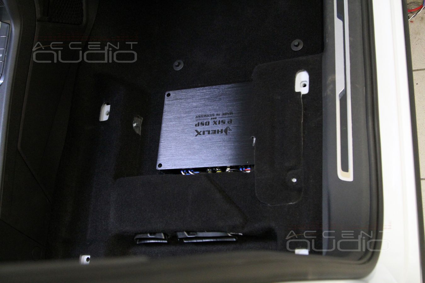 Установка усилителя-процессора в Volkswagen Tiguan2