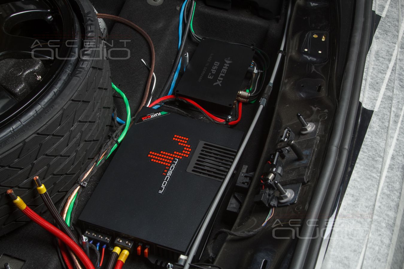 Установка усилителей и аудиопроцессора в Audi SQ7