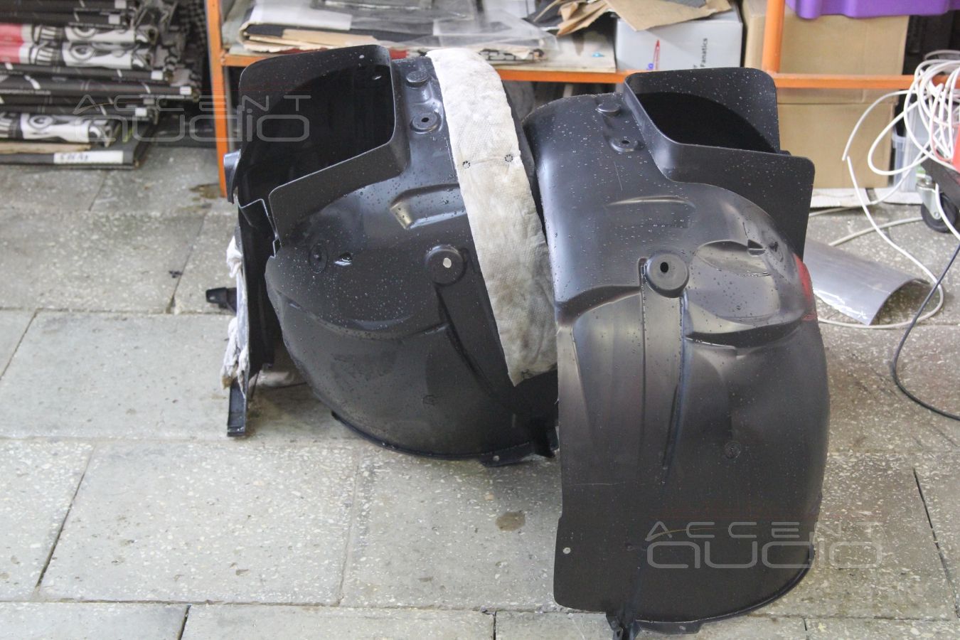 Обработка задних арок