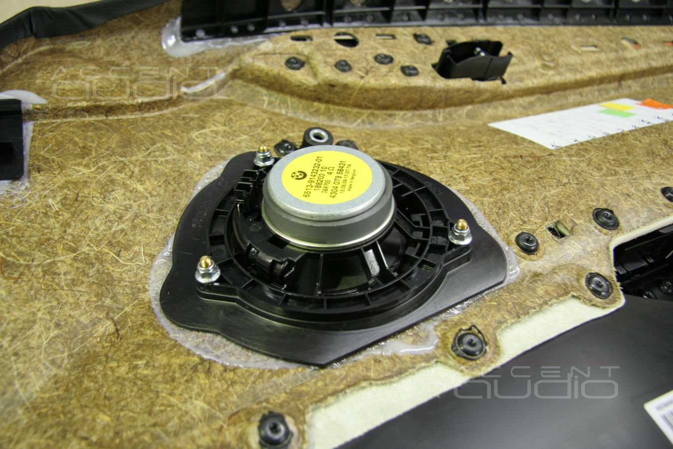 Среднечасотники Audax в дверях BMW X1