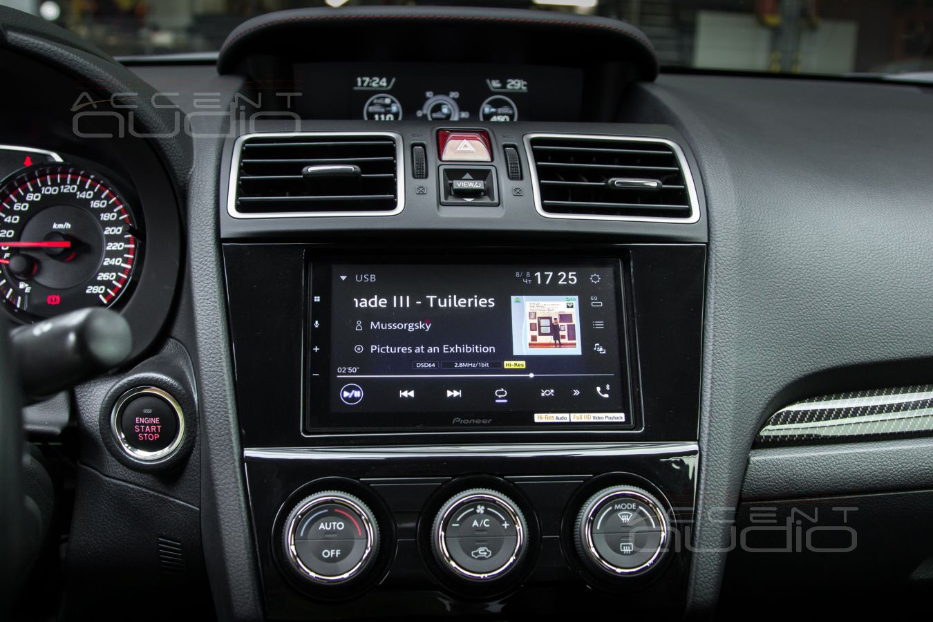 Решение: магнитола Pioneer DMH-Z6350BT в Subaru WRX