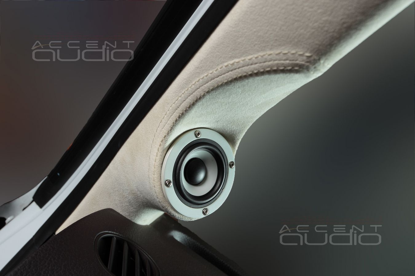 Среднечастотные твитеры Bewith A-50 в Volkswagen Touareg NF