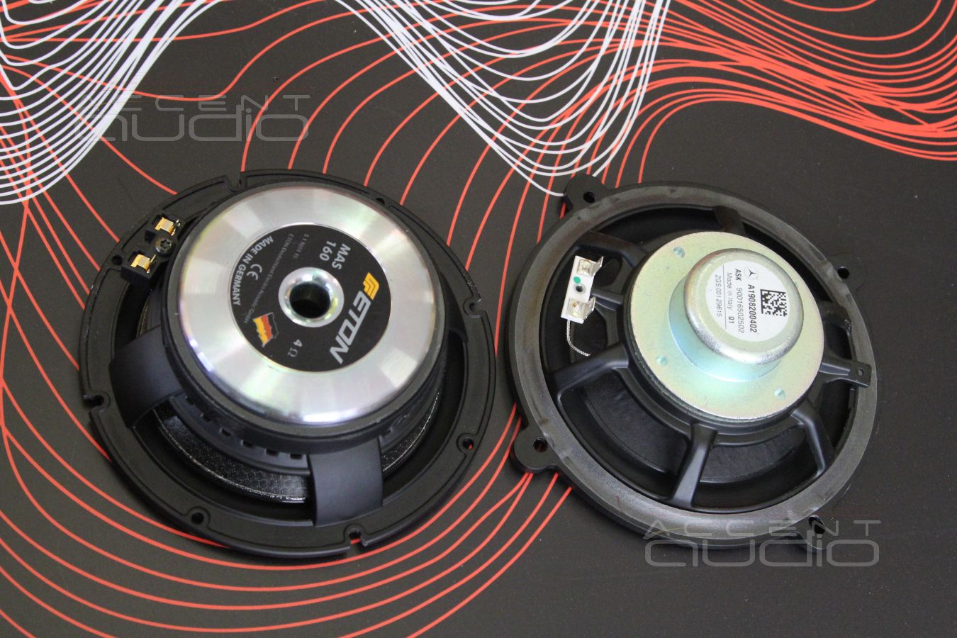 Установка мидбасов Eton MAS 160 в Mercedes-Benz GT