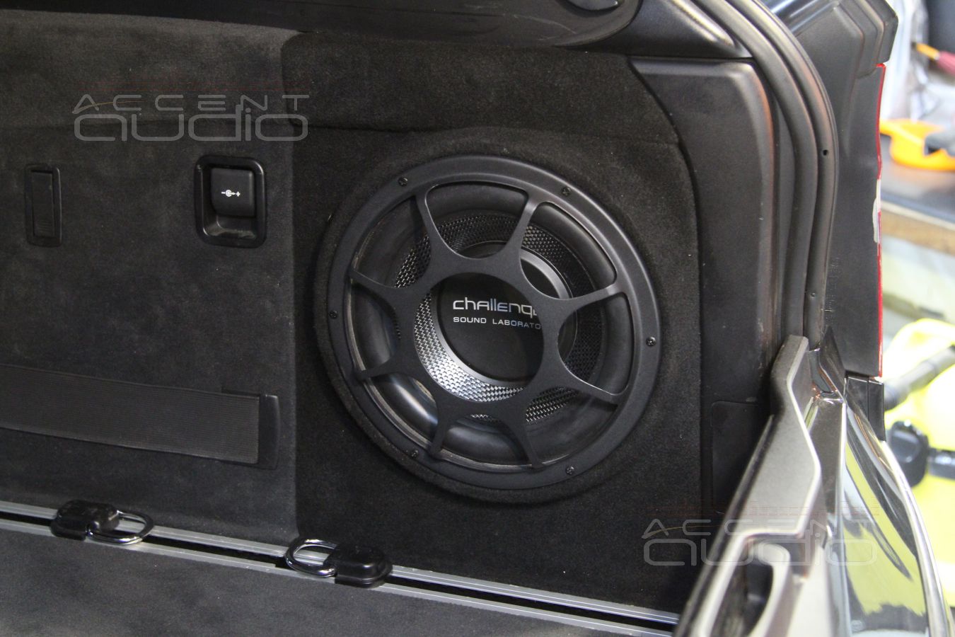 Сабвуфер стелс в BMW X5
