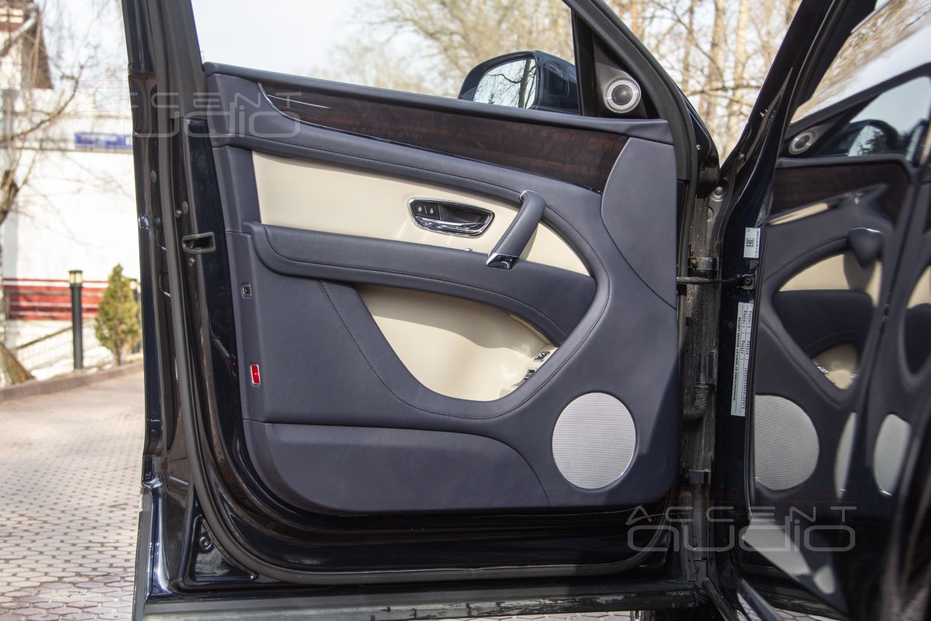 Великолепная бумага из Дании: ScanSpeak 18W/4531G01 в дверях Bentley Bentayga