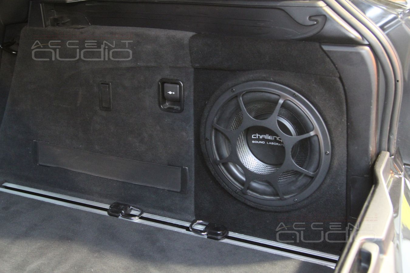 Сабвуфер стелс в BMW X5