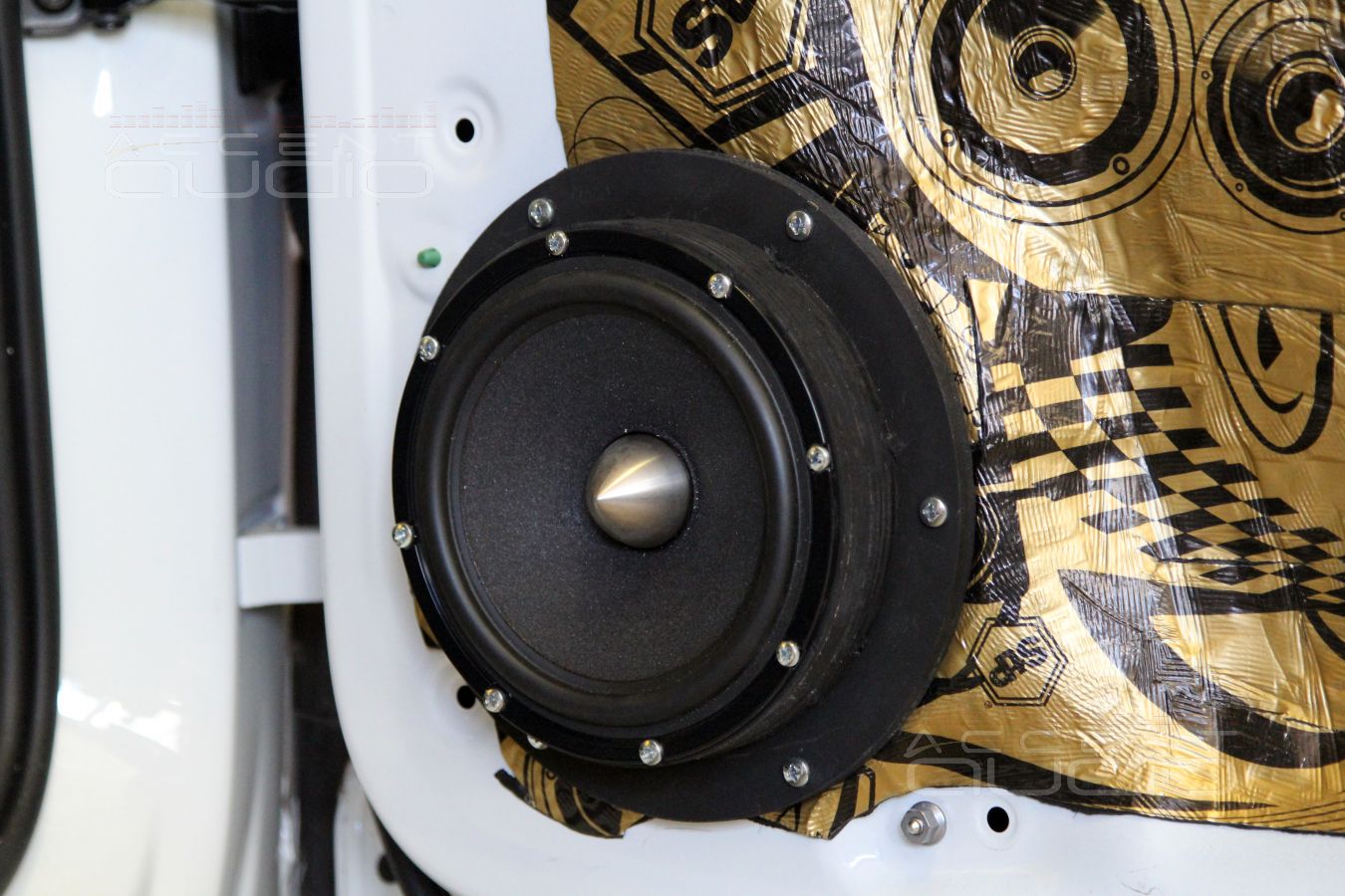 Аудиоподготовка дверей и установка мидбасовых излучателей Brax Matrix 6.1PP