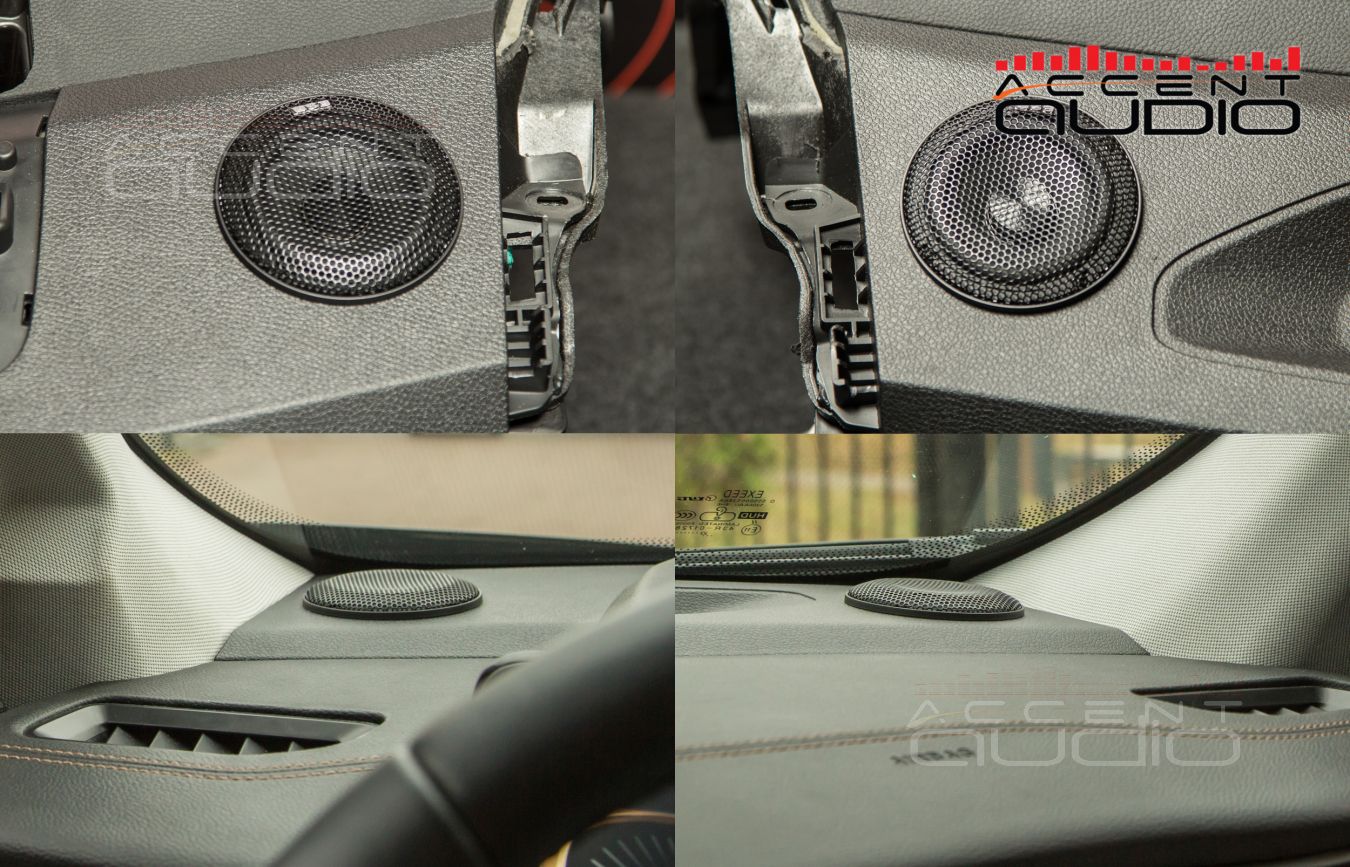 Стильная врезка: среднечастотные излучатели БЕЗ ПОДИУМОВ в Exeed