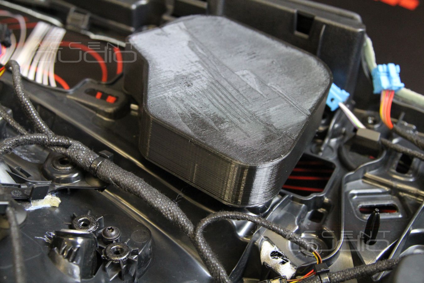 3D печать и установка среднечастотных Eton RSR 80 в Mercedes-Benz E Klasse W213