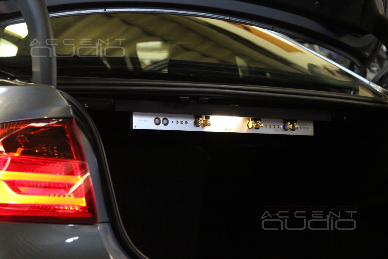 Установка усилителей в BMW 320I F30