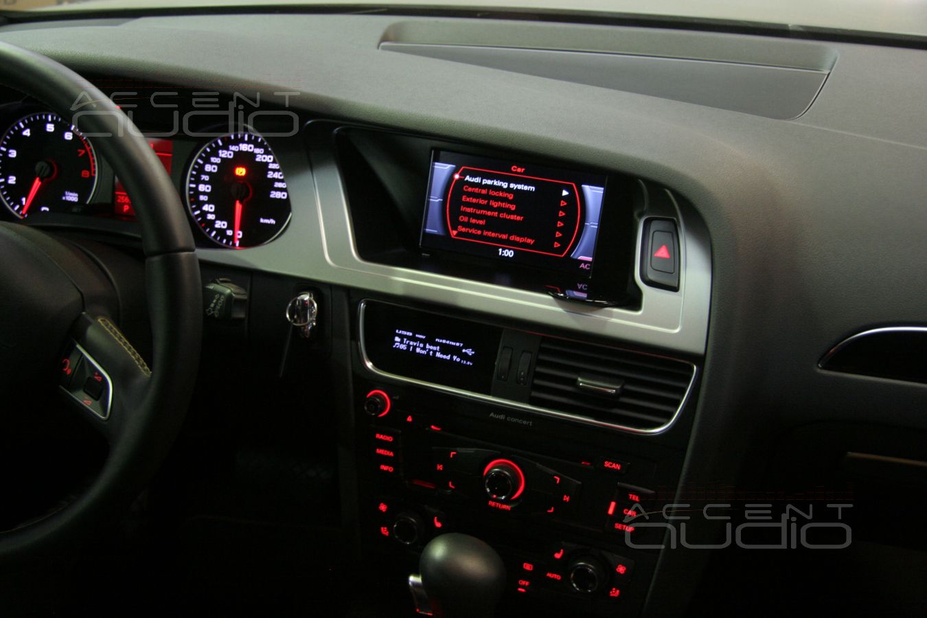 Оригинальная установка Pioneer DEX-P99RS в Audi