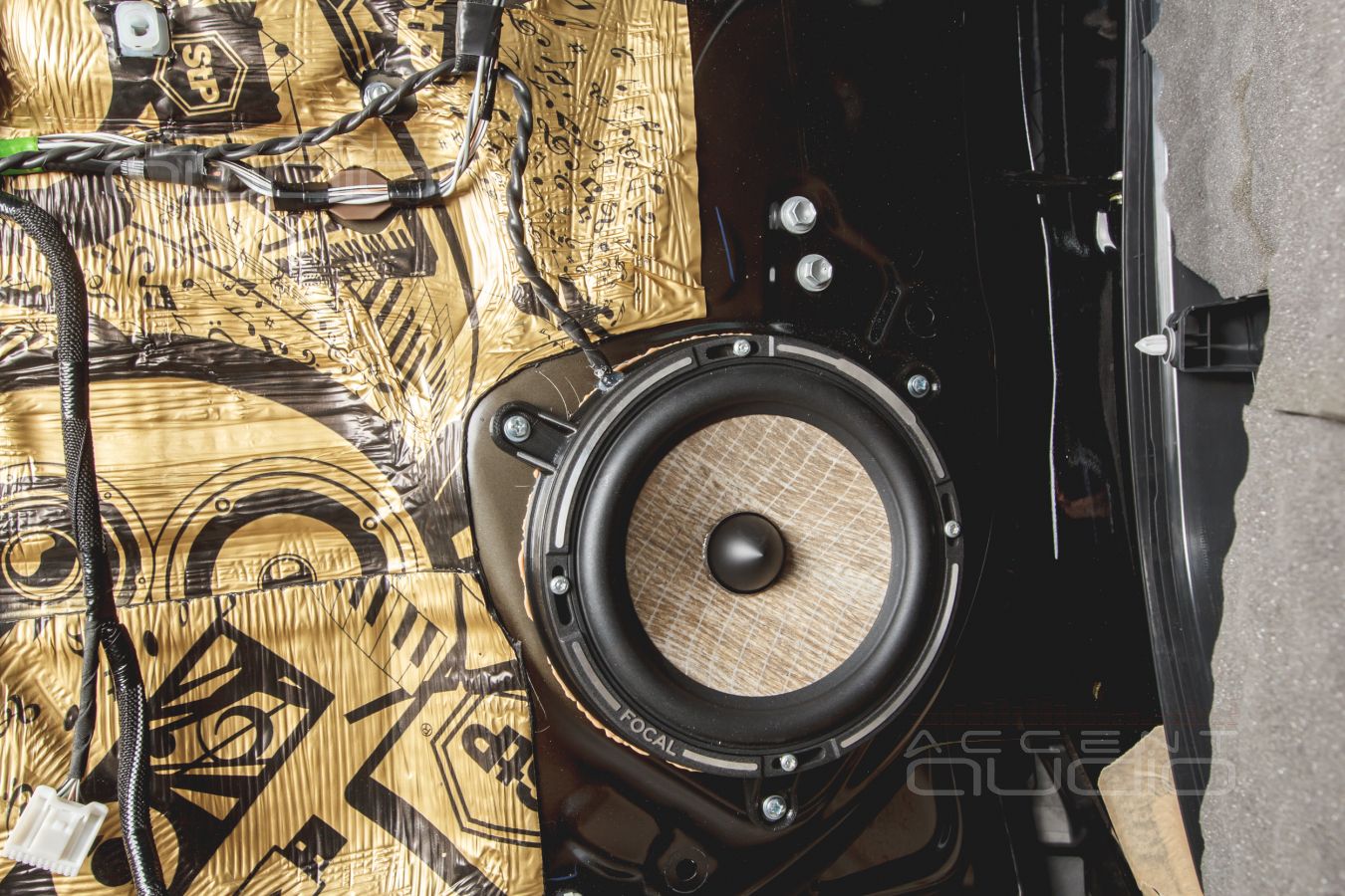 Аудиоподготовка дверей и установка Focal FLAX в Toyota RV4