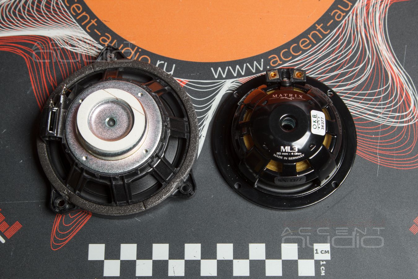 Среднечастотные излучатели Brax ML3 штатно в передних и в задних дверях Range Rover