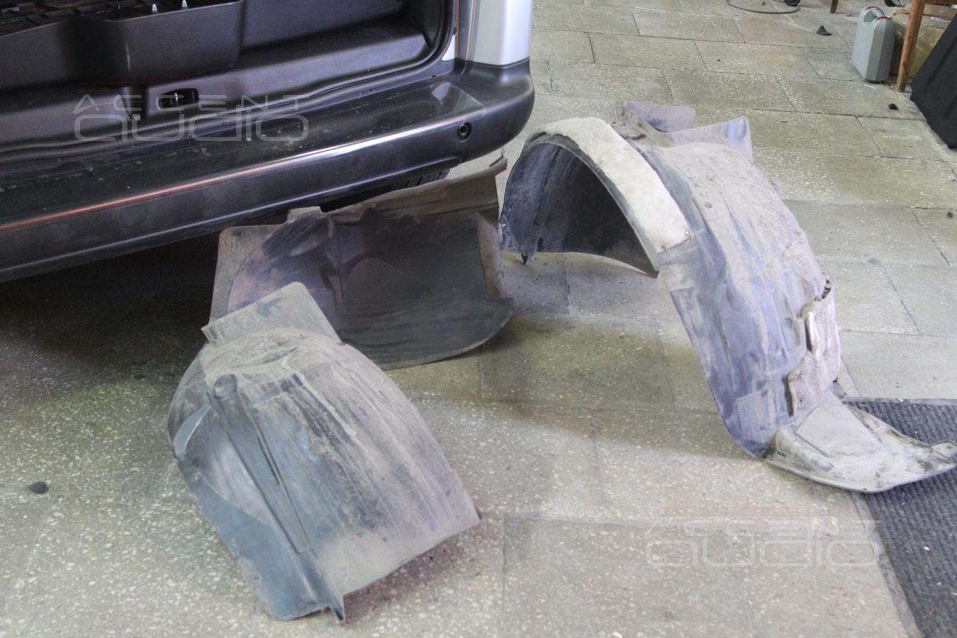 Обработка задних арок