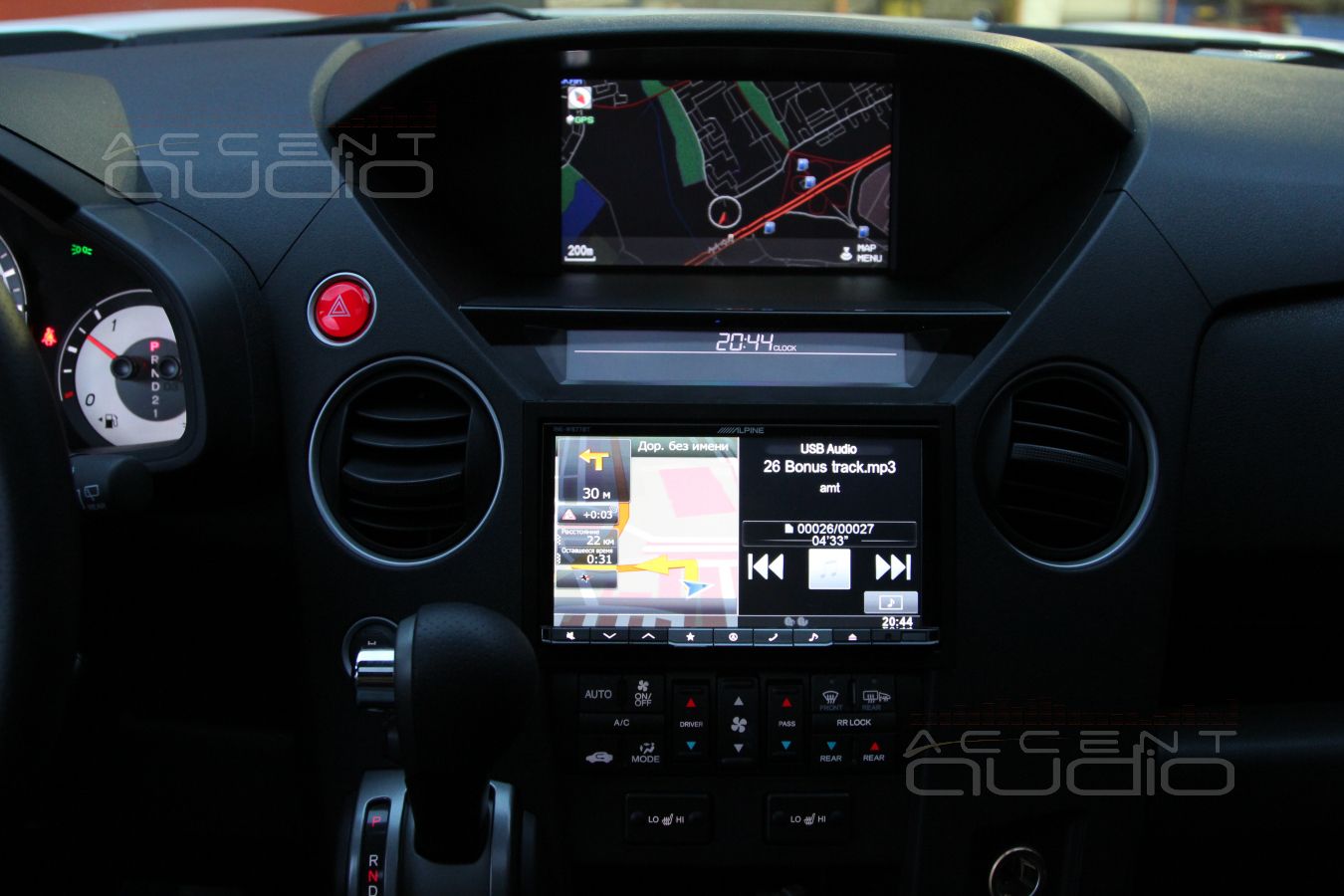 Honda Pilot White Edition + Alpine INE-W977BT обновление решений