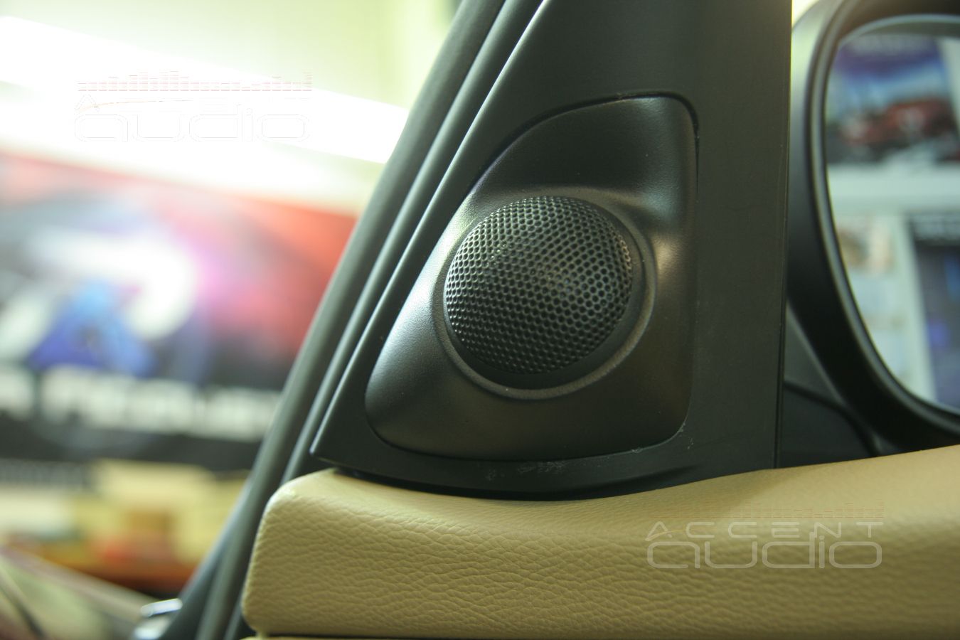 Установка твитеров AD в штатные места BMW 330i E90