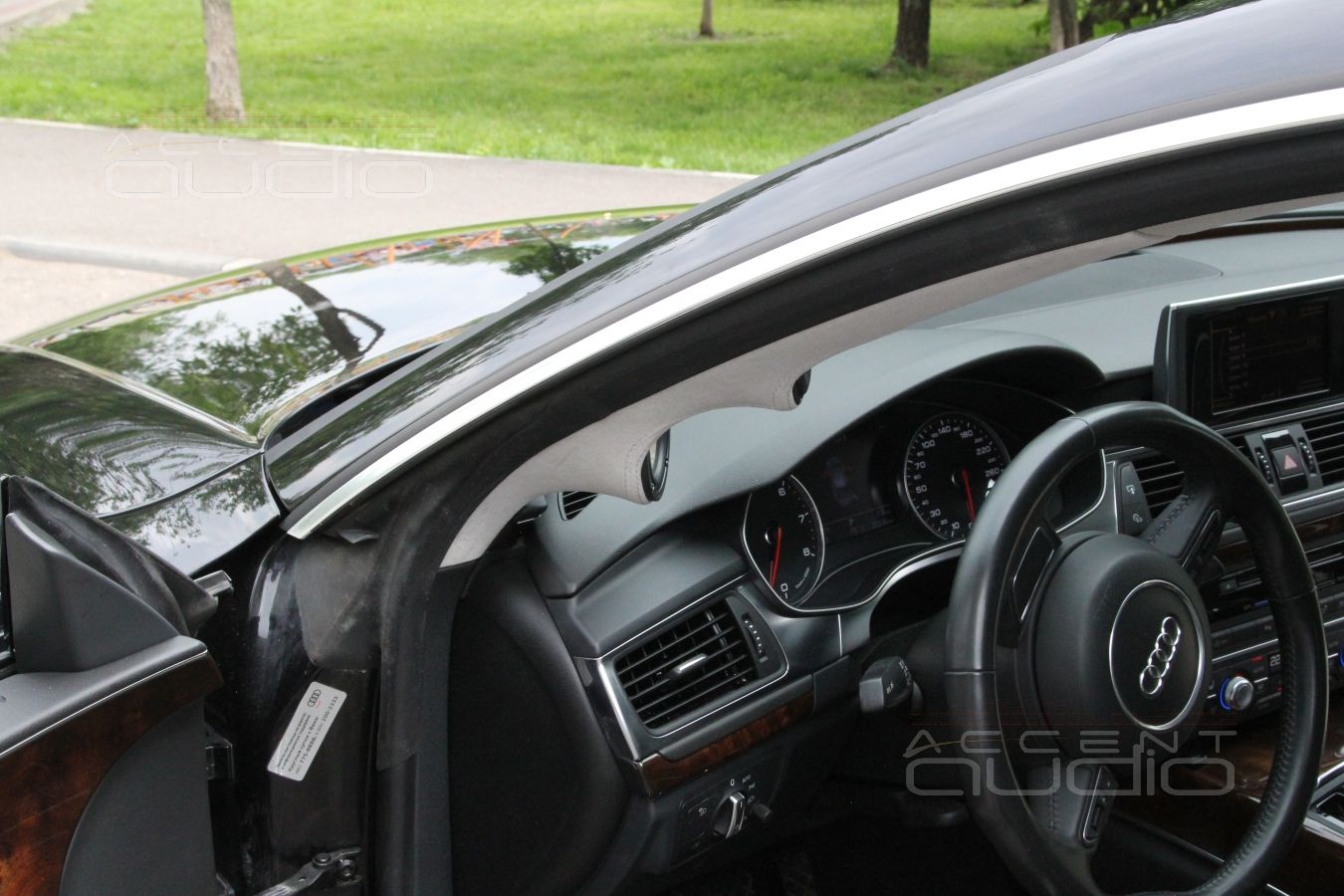 Установка трехкомпонентной акустики в Audi A7