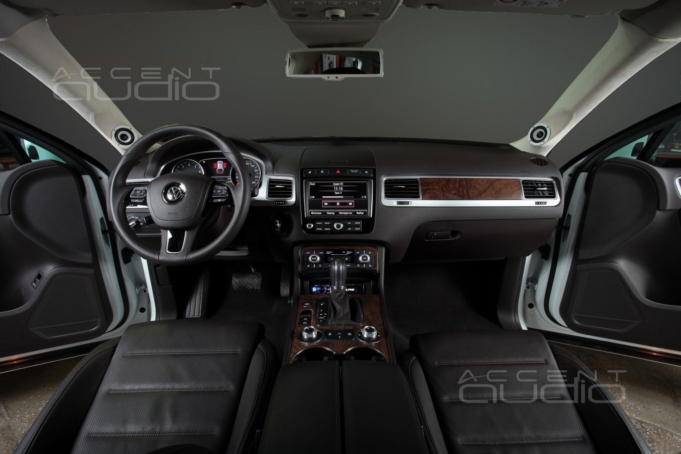 Среднечастотные твитеры Bewith A-50 в Volkswagen Touareg NF