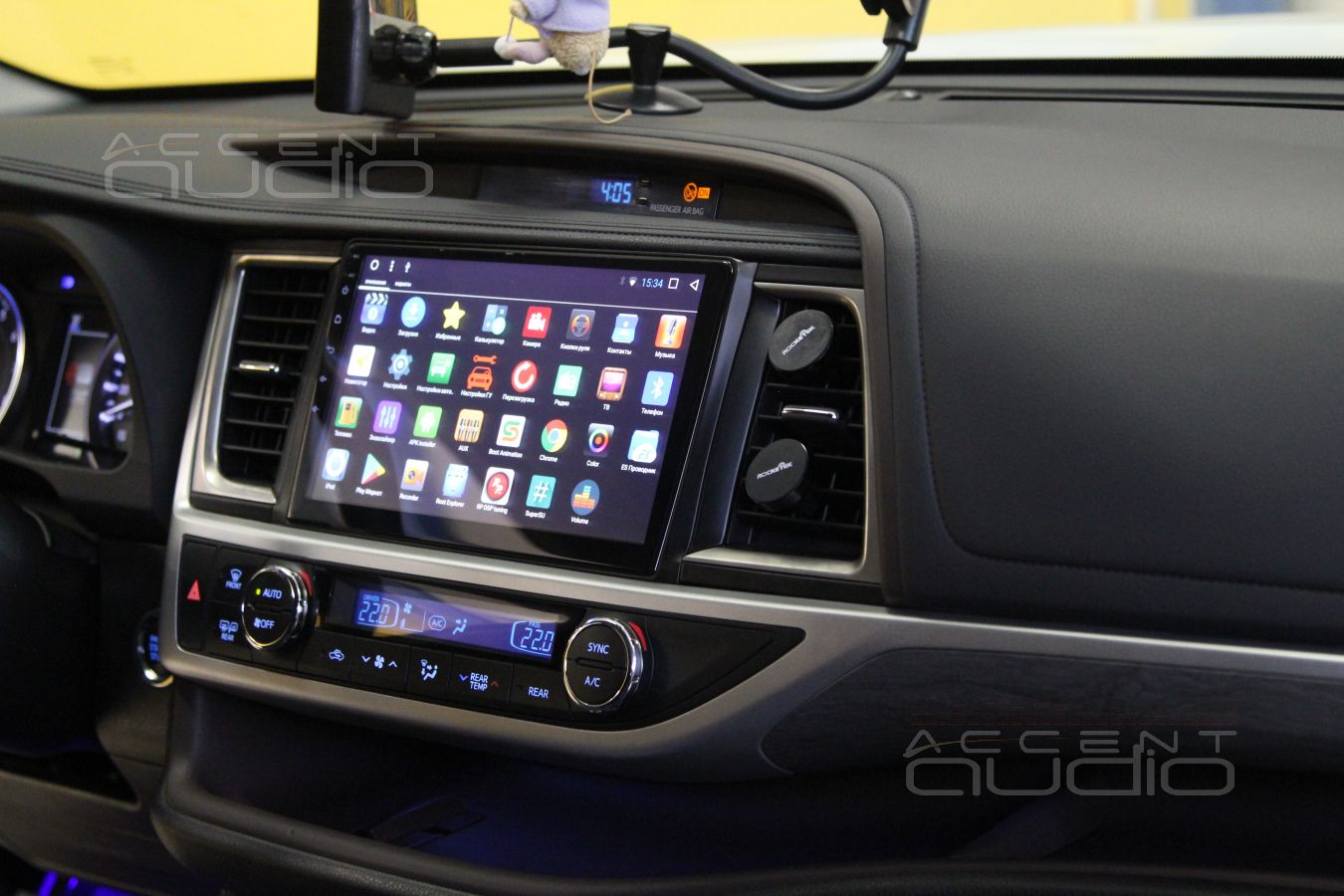 Установка новой магнитолы Toyota Highlander Redpower 31184 R IPS DSP ANDROID 7