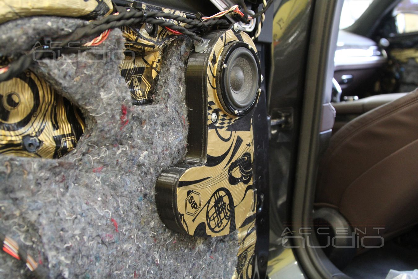 3D печать: правильная установка среднечастотных Brax ML3 в задние двери BMW 730 LD