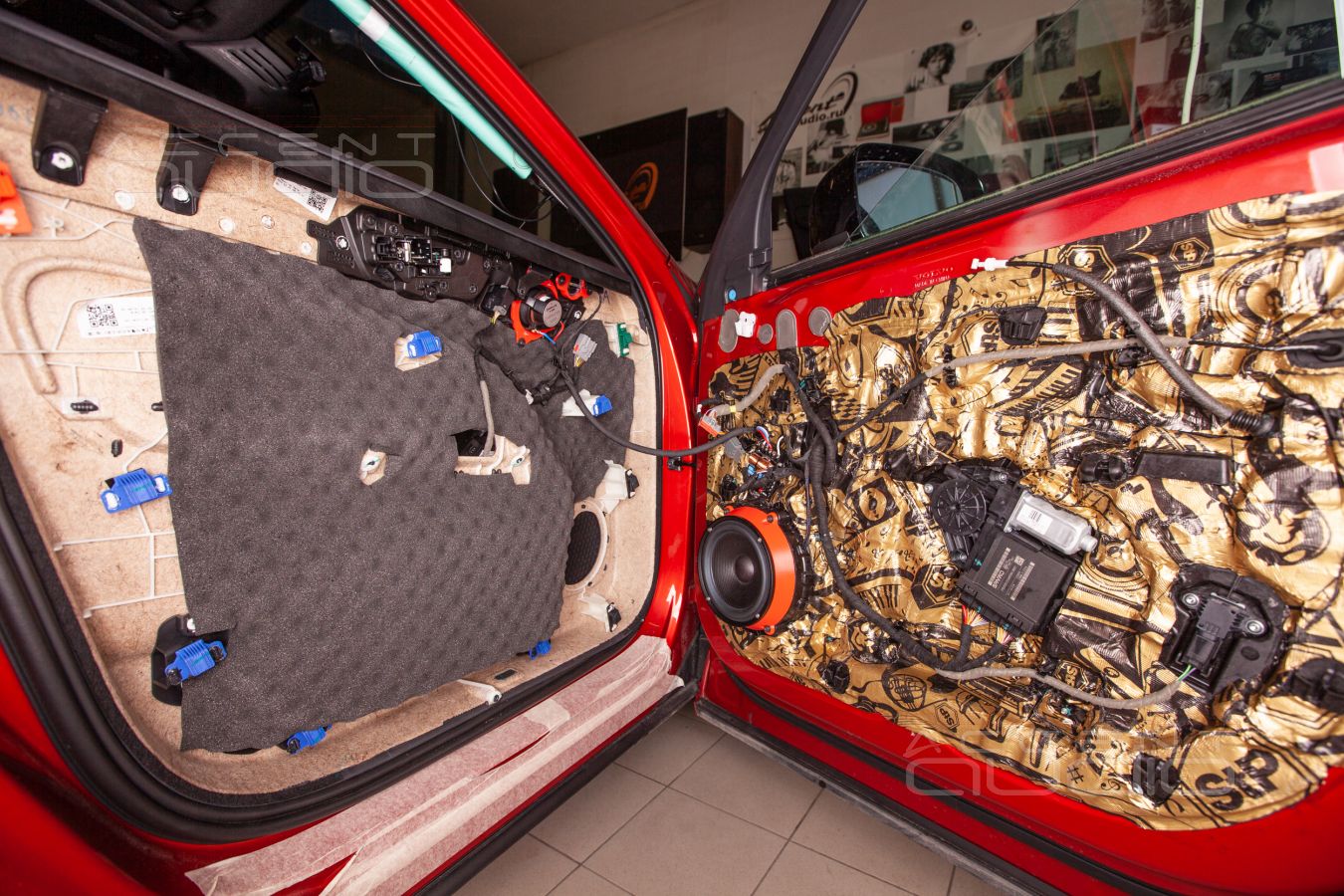 Установка акустики: Eton, Helix, SOAudio – все друзья в одной двери Volvo XC60