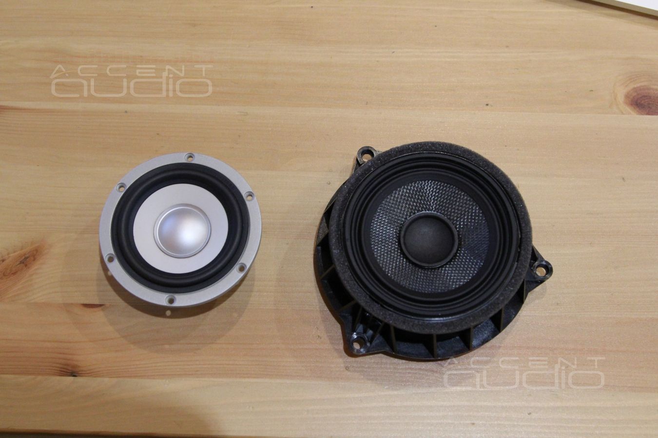 Установка среднечастотных излучателей в BMW X5